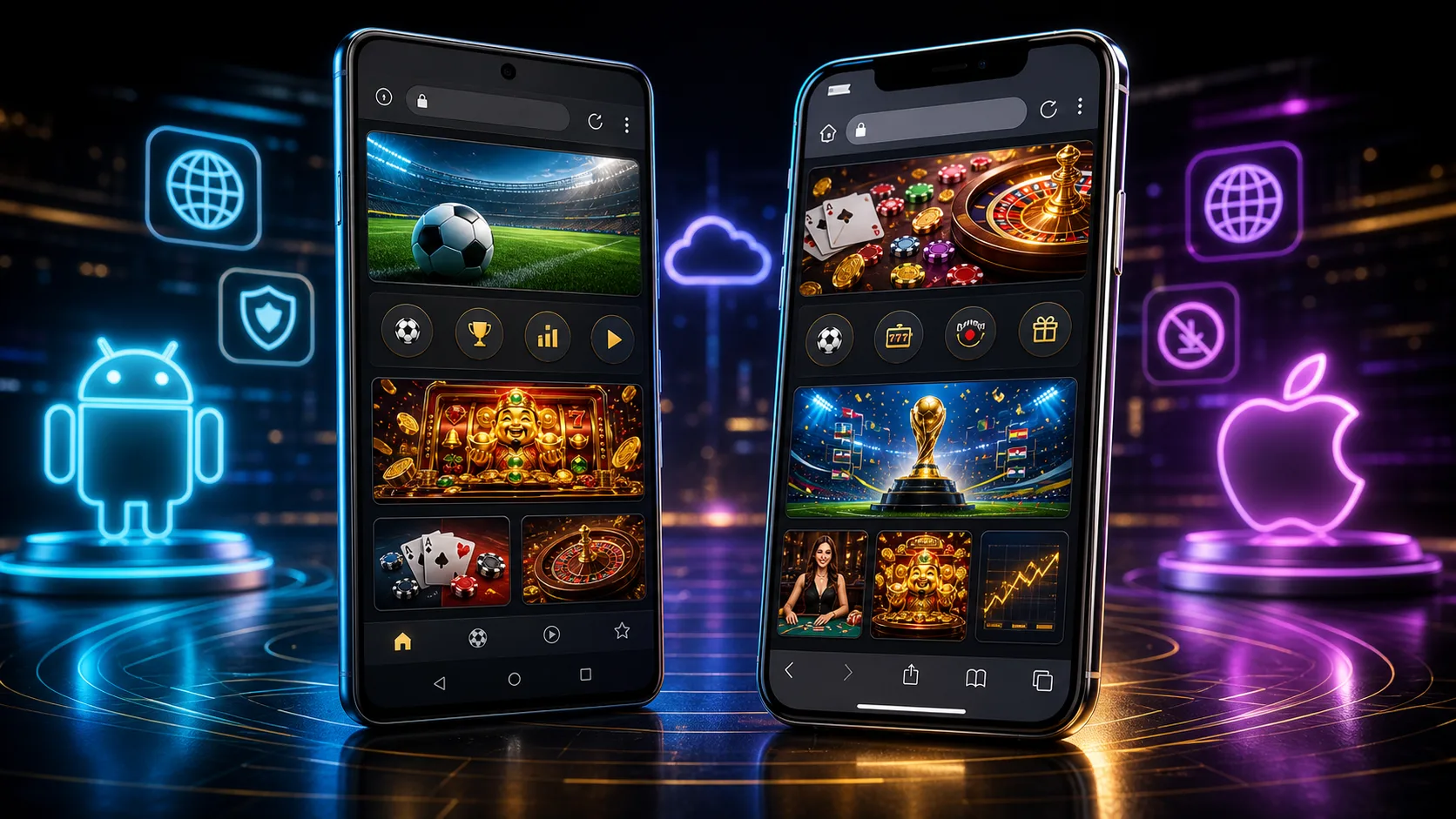 Experiência wazamba compatível com Android e iOS no navegador mobile